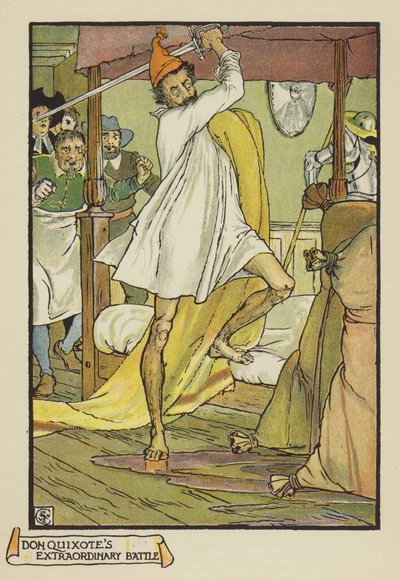 ドンキホーテス臨時バトル 作： after Walter Crane