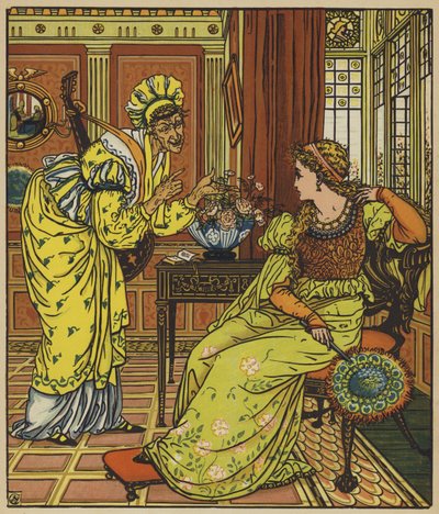 フェイントはベルエトワールを誘惑する 作： after Walter Crane