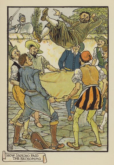 SanchoがReckoningに支払った方法 作： after Walter Crane