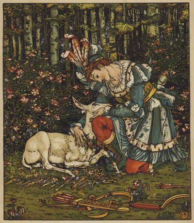 ゲリエ王子が負傷した後悔 作： after Walter Crane