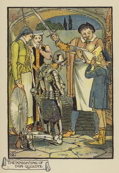 ドンキホーテの騎士 作： after Walter Crane