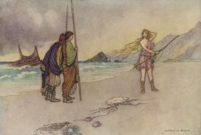 ジェフリー・チョーサー、良き女性の伝説 作： after Warwick Goble