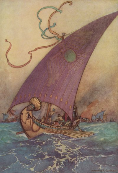 ジェフリー・チョーサー、良き女性の伝説 作： after Warwick Goble