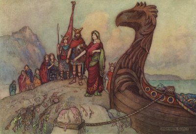 ジェフリー・チョーサー、 『法の物語』の男 作： after Warwick Goble
