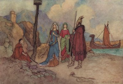 ジェフリー・チョーサー、 『法の物語』の男 作： after Warwick Goble