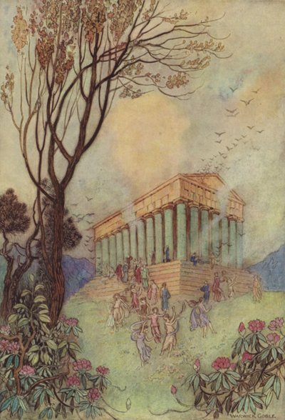 鳥の議会、ジェフリー・チョーサー 作： after Warwick Goble