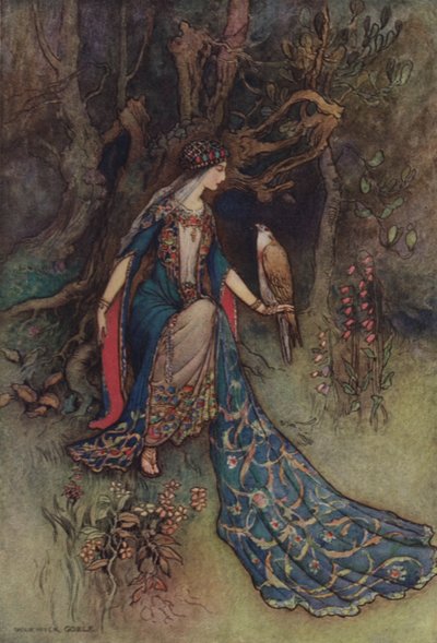ジェフリー・チョーサー、スクワイア物語 作： after Warwick Goble