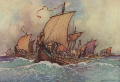 ジェフリーチョーサー、トロイラス、クリセイド 作： after Warwick Goble