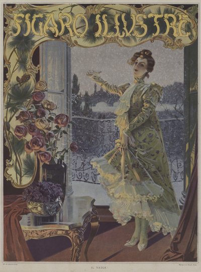 雪が降っています 作： after William de Leftwich Dodge