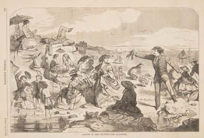 田舎の8月 – 海辺 作： after Winslow Homer