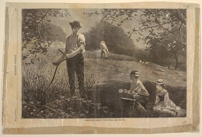 干し草作り 作： after Winslow Homer