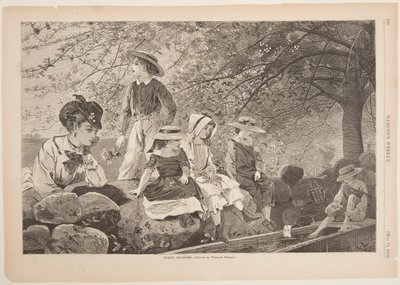 春の花 作： after Winslow Homer