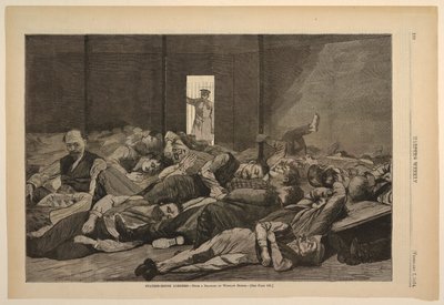駅舎下宿人 作： after Winslow Homer