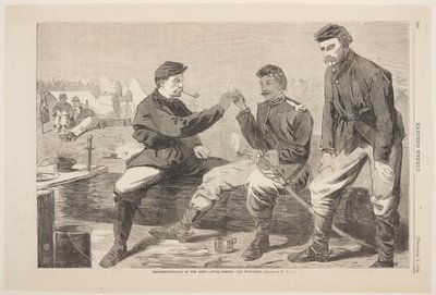 軍隊での感謝祭 – 夕食後: 願いの骨 作： after Winslow Homer