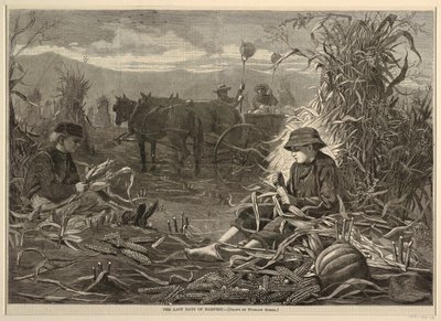 ハーパーズ ウィークリー、1873 年 12 月 6 日、p. 1092。 作： after Winslow Homer