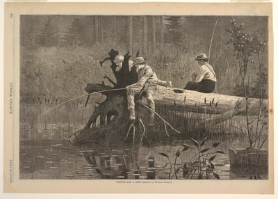 一口を待っている、1874 年 8 月 22 日のハーパーズ ウィークリー、p. 693 作： after Winslow Homer