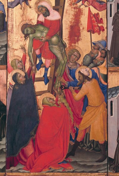キリストが十字架から降ろされる 作： also Manfredi de Battilori Bartolo di Fredi