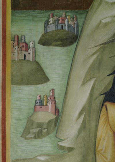 ヨブの使用人と牧夫の虐殺の詳細 作： also Manfredi de Battilori Bartolo di Fredi