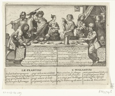 フランス人とオランダ人、1673 Franschman Hollander / Le Francois L