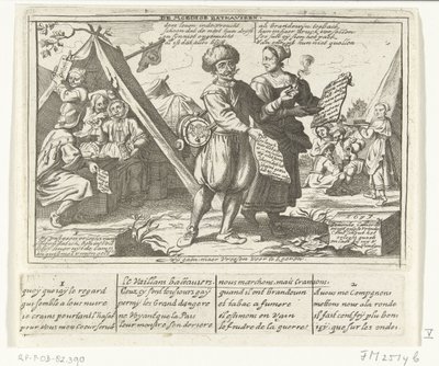 勇敢なバタビア人、1673 勇敢なバタヴィエ / Le Vaillans Battaviers (オブジェクトのタイトル) 1673 年のオランダ人に関する 6 つのフランスの漫画 (シリーズ タイトル) 作： anonymous (possibly)