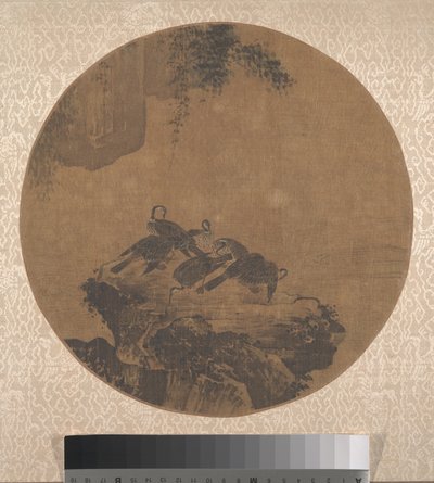 岩の上の鵜 作： 匿名