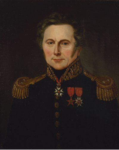 フランス語：ルイ・ユゴー将軍の肖像（1777年～1843年） 作： 匿名