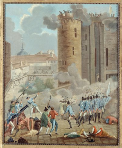 フランス語：1789年7月14日、バスティーユの牢獄 （P742） 作： anonymous 