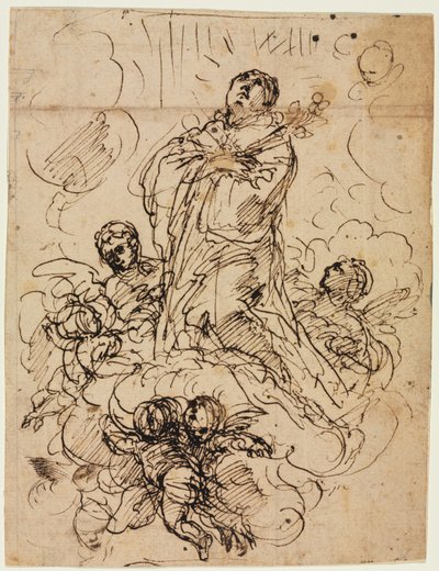 聖人の神格化 作： attributed to Antonio Domenico Gabbiani