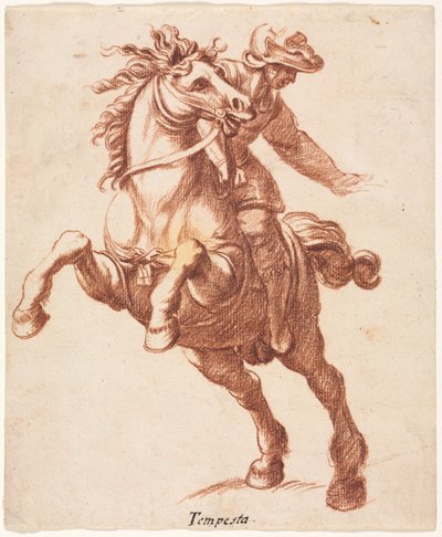 馬とライダーの飼育 作： attributed to Antonio Tempesta