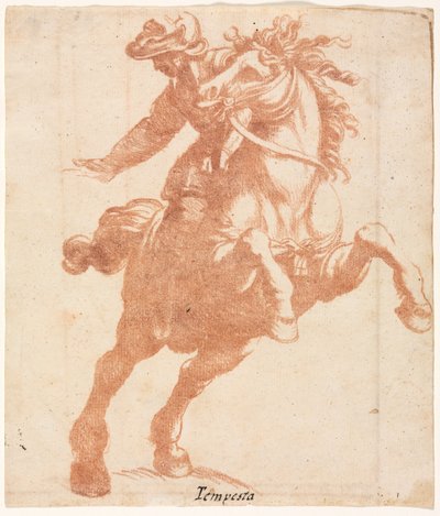 馬とライダーの飼育 作： attributed to Antonio Tempesta