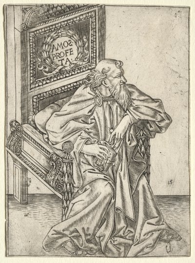 預言者：アモス 作： attributed to Baccio Baldini