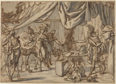 ムシウス・スカエヴォラ 作： attributed to Bernardo Castello