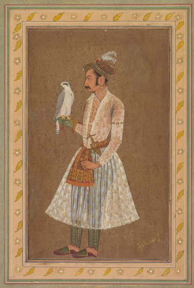 Nurpur の Raja Jagat Singh の肖像 (在位 1618-46) 作： attributed to Bichitr