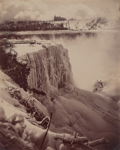 凍った滝 作： attributed to Charles Bierstadt