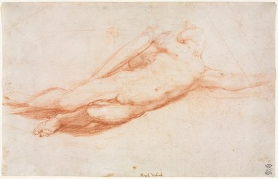 倒れた兵士の研究 (おそらくサウルの回心) (直訳) 作： attributed to Correggio