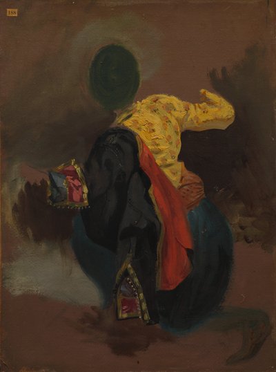 トルコの衣装の図 作： attributed to Eugène Delacroix