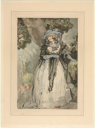 サミュエル・ハウィット夫人 (旧姓エリザベス・ローランダオン) 作： attributed to George Murgatroyd Woodward