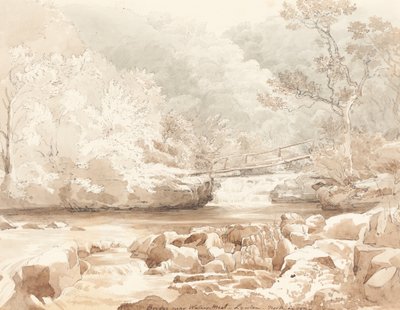 Bridge Near Waters-Meet、リントン、ノース デヴォン 作： attributed to James Bulwer