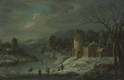 冬の風景 作： attributed to Jan Griffier