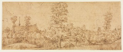 村の前の木 作： attributed to Jan Lievens