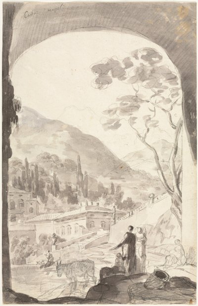 採石場ナポリ 作： attributed to Jean Honoré Fragonard