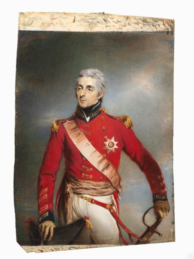 後の初代ウェリントン公爵アーサー・ウェルズリーの肖像 作： attributed to John Wright
