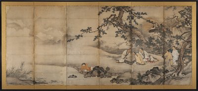 4つの成果 作： attributed to Kano Shōei