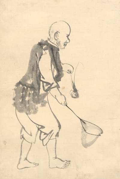 えび漁師 作： attributed to Kono Bairei