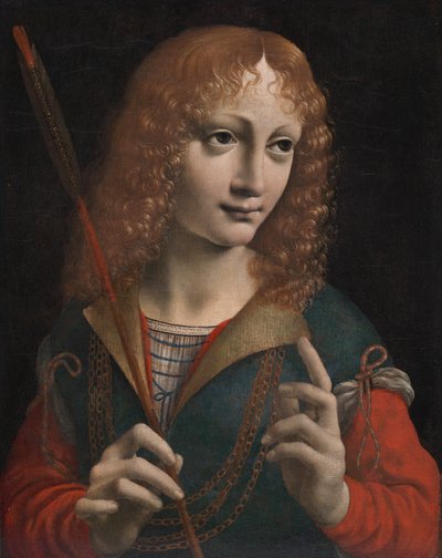 聖セバスチャンとしての若者の肖像 作： attributed to Marco d
