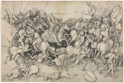クラビホでのセント・ジェームズ大王の戦い 作： attributed to Martin Schongauer
