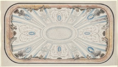 天井のデザイン 作： attributed to Mauro Antonio Tesi