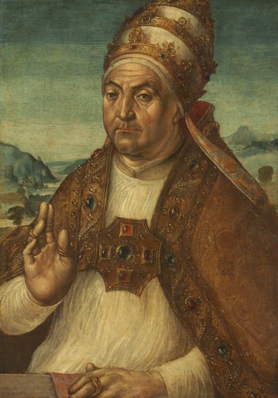 教皇シクストゥス 4 世デッラ ロヴェレの肖像 作： attributed to Pedro Berruguete