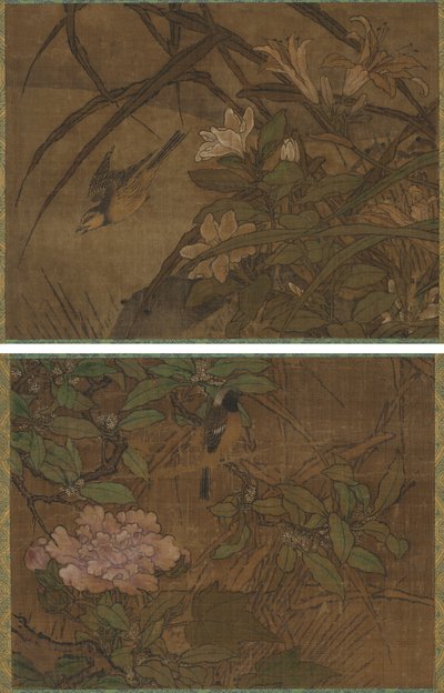 鳥と花 作： attributed to Sesshū Tōyō