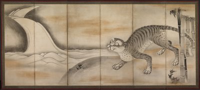 虎 作： attributed to Soga Nichokuan